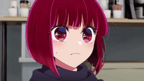 Ruby playfully poking Kana's face