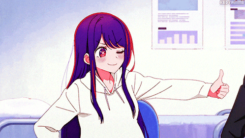 Ai's iconic thumbs up