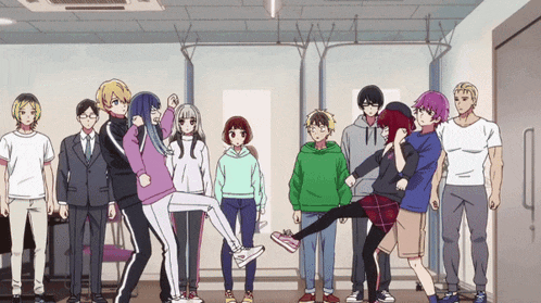 Akane and Aqua rehearsing fight choreography